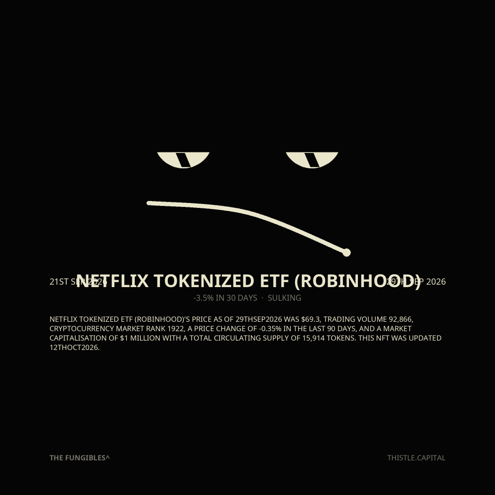 Netflix Tokenized ETF (Robinhood)