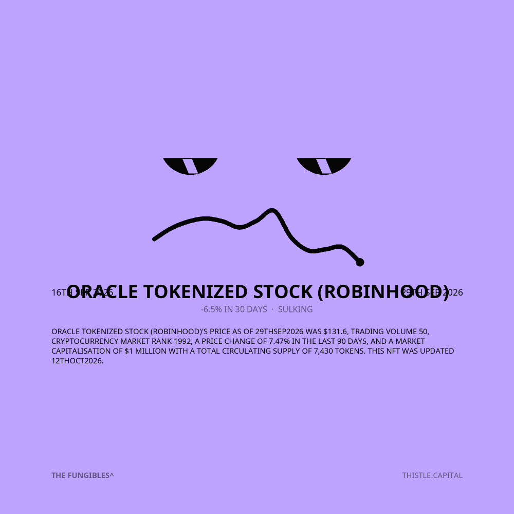 Oracle Tokenized Stock (Robinhood)